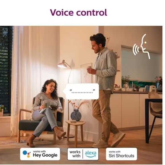 2-PHILIPS 60-Watt Equivalent A19 LED Smart Wi-Fi Color Changing Smart Light Bulb - Picture 2 of 10